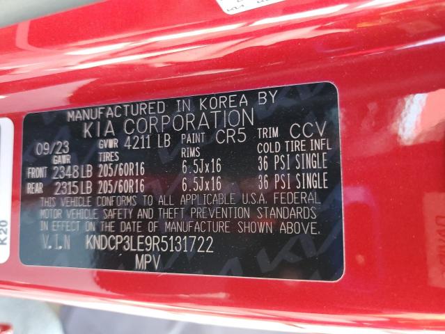 2024 KIA NIRO LX KNDCP3LE9R5131722