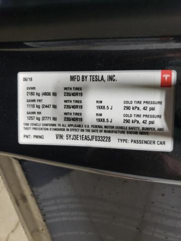 2018 TESLA MODEL 3 - 5YJ3E1EA5JF033228