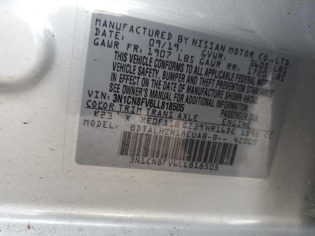 2020 NISSAN VERSA SR - 3N1CN8FV6LL818505