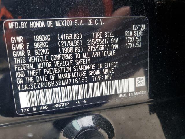 2021 HONDA HR-V LX 3CZRU6H36MM716153