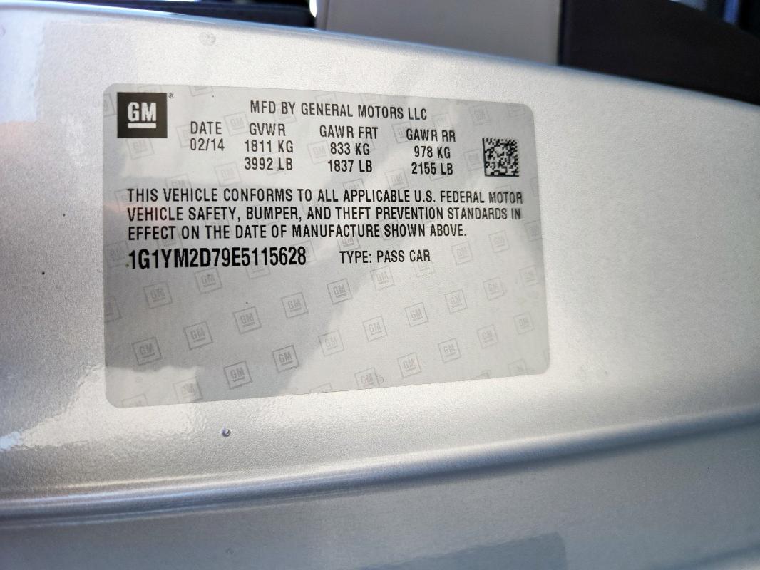 2014 CHEVROLET CORVETTE S - 1G1YM2D79E5115628