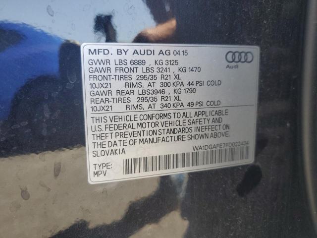 2015 AUDI Q7 PRESTIG WA1DGAFE7FD022434