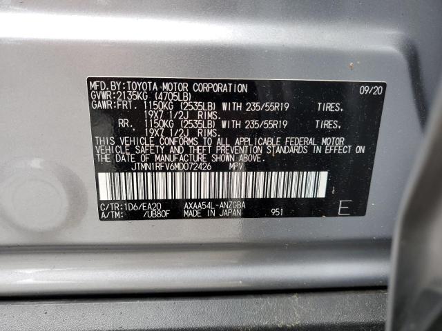 2021 TOYOTA RAV4 LIMIT - JTMN1RFV6MD072426