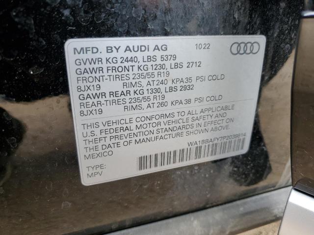 2023 AUDI Q5 PREMIUM WA1BBAFY7P2039814