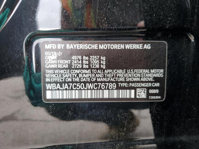 2018 BMW 530 XI WBAJA7C50JWC76789