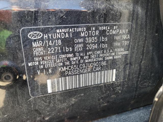 2018 HYUNDAI IONIQ BLUE KMHC65LC9JU090186