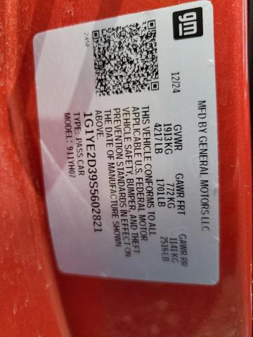 2025 CHEVROLET CORVETTE Z 1G1YE2D39S5602821