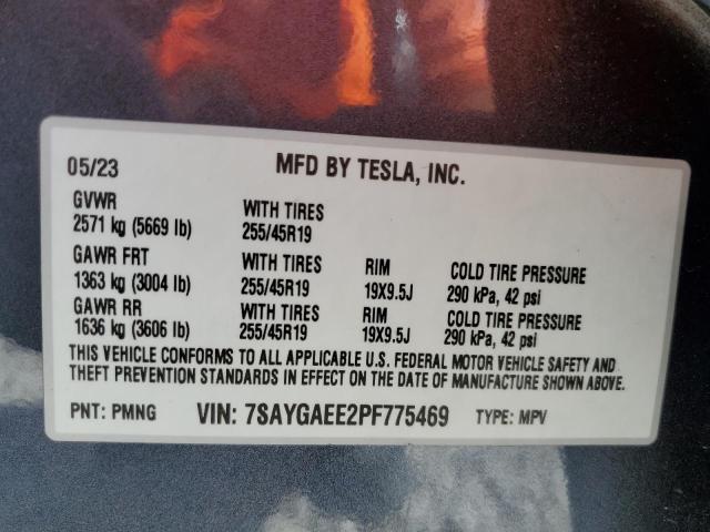 2023 TESLA MODEL Y - 7SAYGAEE2PF775469