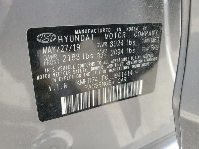 2020 HYUNDAI ELANTRA SE - KMHD74LF0LU941414