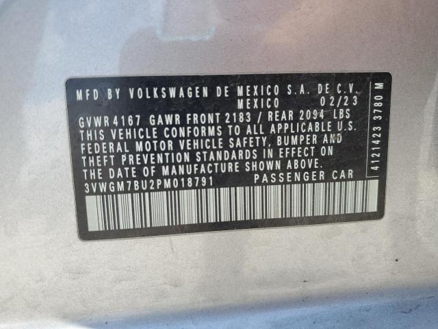 2023 VOLKSWAGEN JETTA SEL 3VWGM7BU2PM018791