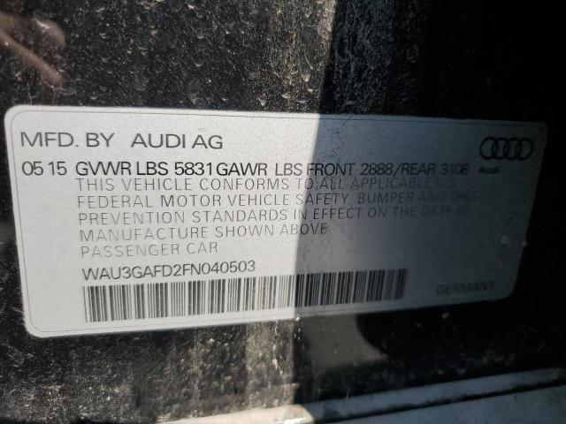 2015 AUDI A8 L QUATT WAU3GAFD2FN040503