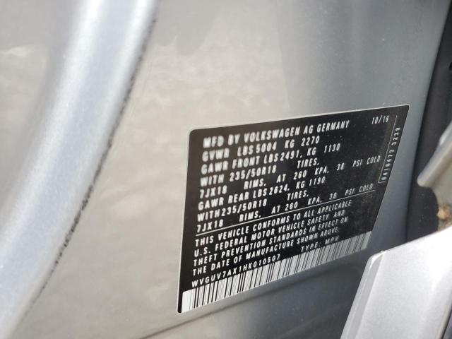 2017 VOLKSWAGEN TIGUAN SPO WVGUV7AX1HK010507