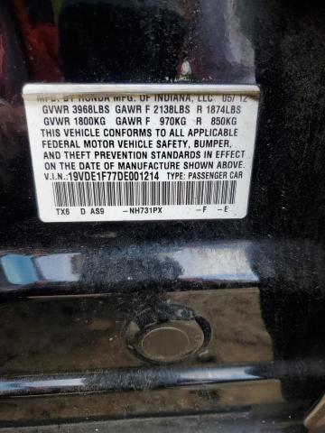 2013 ACURA ILX 20 TEC - 19VDE1F77DE001214