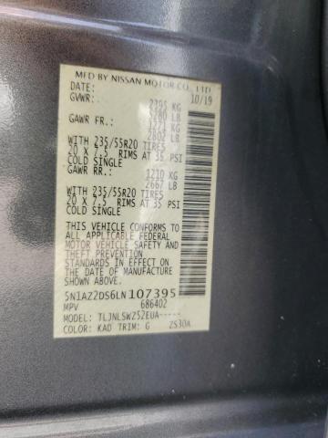 2020 NISSAN MURANO PLA 5N1AZ2DS6LN107395