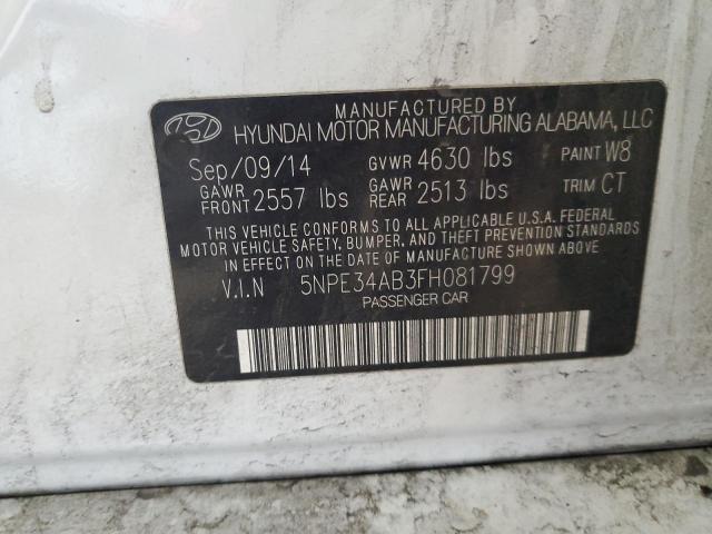 2015 HYUNDAI SONATA SPO - 5NPE34AB3FH081799