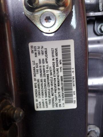 2020 HONDA CR-V EXL - 7FARW1H85LE019689