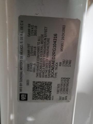 2024 CHEVROLET SILVERADO - 3GCNDAED2RG104316