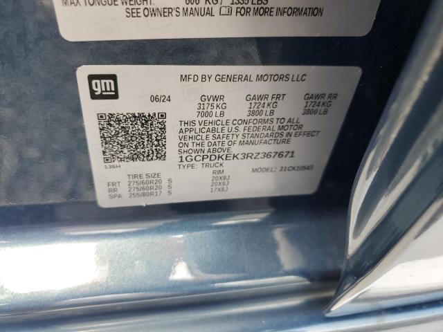 2024 CHEVROLET SILVERADO - 1GCPDKEK3RZ367671