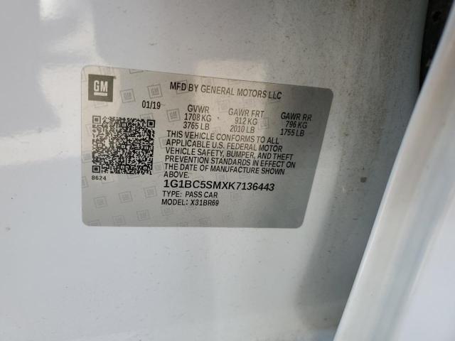 2019 CHEVROLET CRUZE LS - 1G1BC5SMXK7136443
