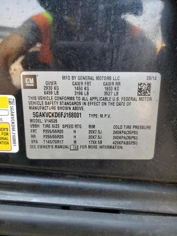 2015 BUICK ENCLAVE 5GAKVCKD6FJ168001