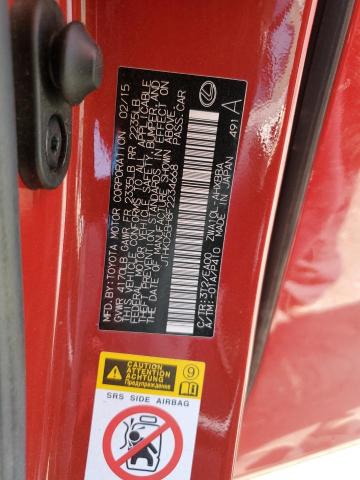 2015 LEXUS CT 200 JTHKD5BH8F2234668