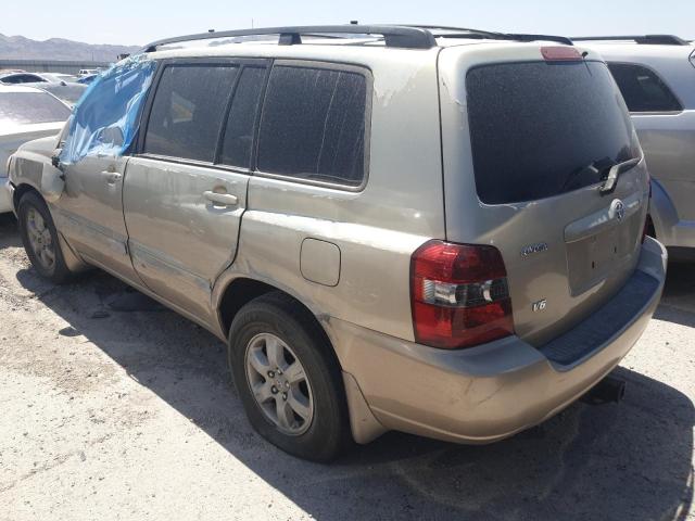 TOYOTA HIGHLANDER 2006 beige 4dr spor gas JTEDP21A660094339 photo #3
