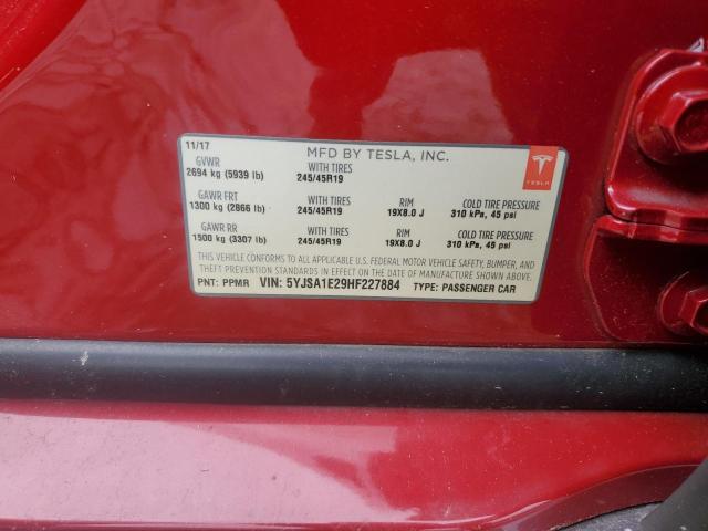 2017 TESLA MODEL S - 5YJSA1E29HF227884