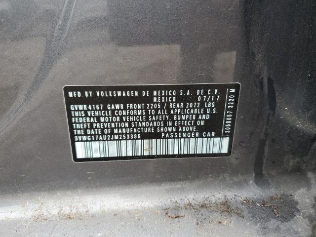 2018 VOLKSWAGEN GOLF S 3VWG17AU2JM253385