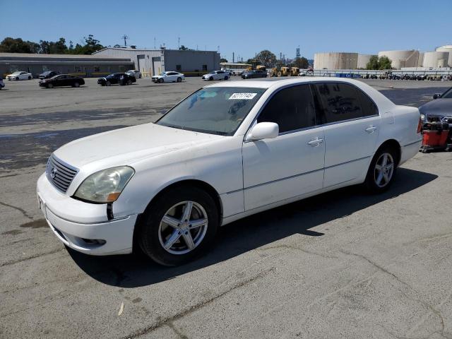 LEXUS LS 430 2002 white sedan 4d gas JTHBN30F920070307 photo #1