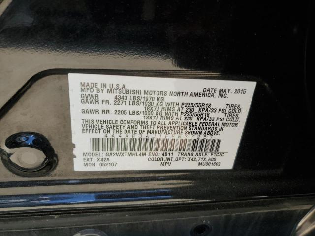 2015 MITSUBISHI OUTLANDER - 4A4AP3AU1FE037257