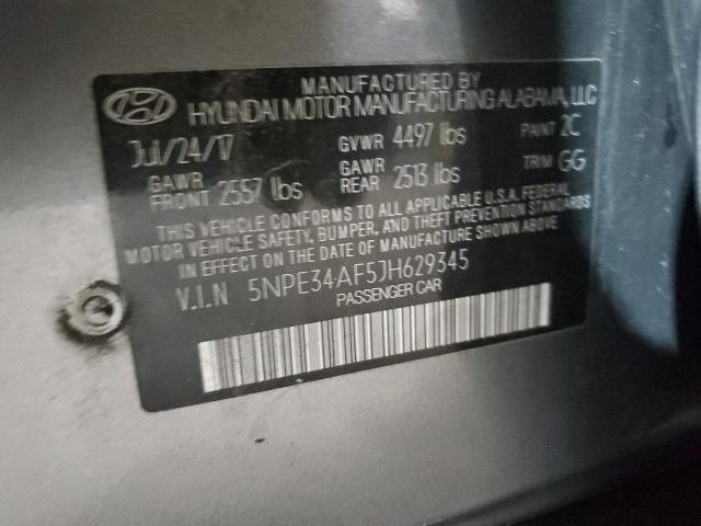 2018 HYUNDAI SONATA SPO 5NPE34AF5JH629345