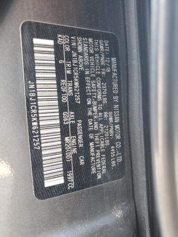 2019 NISSAN ROGUE SPOR JN1BJ1CR5KW621257