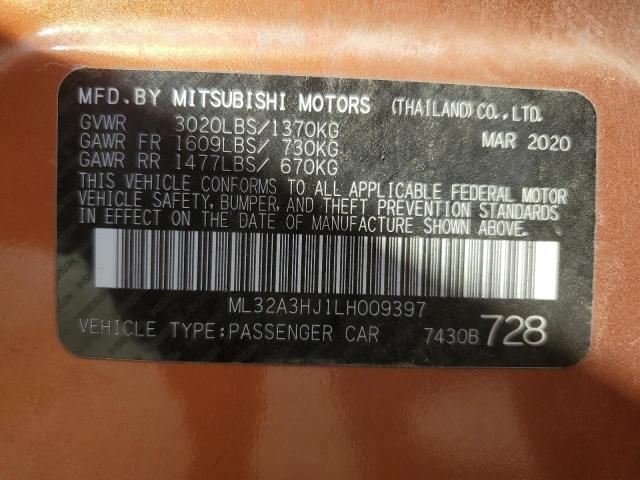 2020 MITSUBISHI MIRAGE ES - ML32A3HJ1LH009397