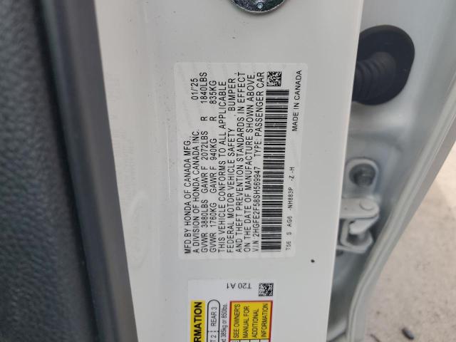 2025 HONDA CIVIC SPOR - 2HGFE2F58SH569947