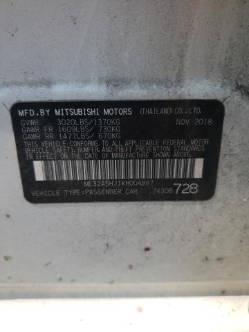 2019 MITSUBISHI MIRAGE LE - ML32A5HJ1KH004887