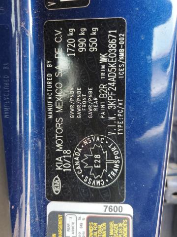 2019 KIA FORTE FE - 3KPF24AD5KE038671
