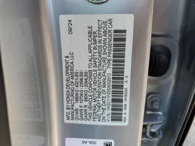 2025 HONDA ACCORD LX 1HGCY1F25SA002913
