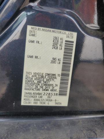 2019 NISSAN ALTIMA SL - 1N4BL4EV6KC228538