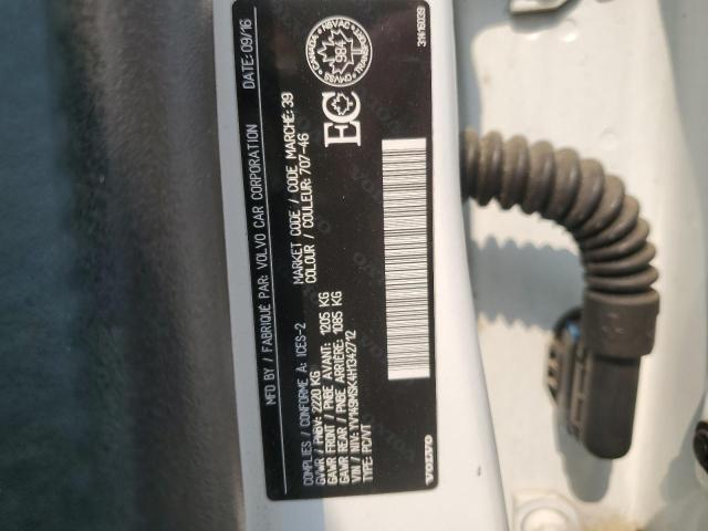 2017 VOLVO V60 PREMIE - YV149MSK4H1342712