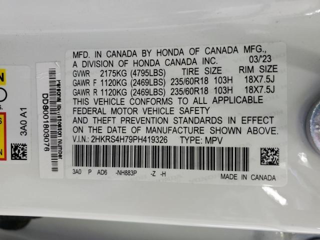 2023 HONDA CR-V EXL 2HKRS4H79PH419326