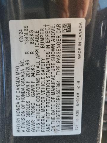 2024 HONDA CIVIC SPOR 2HGFE2F58RH555864