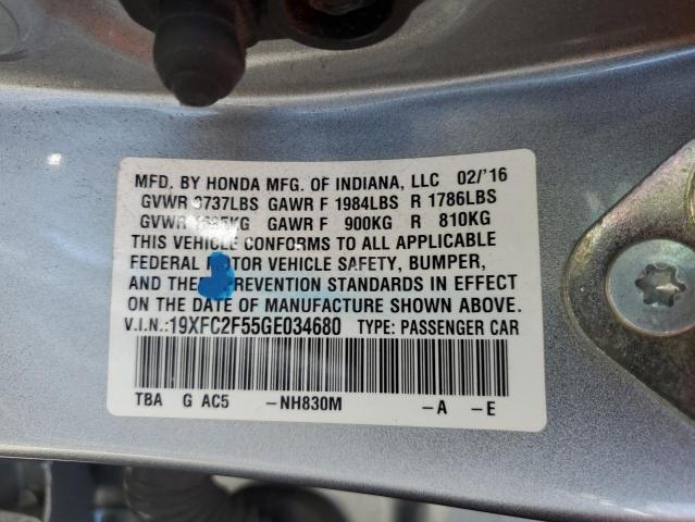 2016 HONDA CIVIC LX - 19XFC2F55GE034680