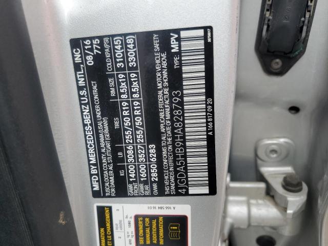 2017 MERCEDES-BENZ GLE 350 4M 4JGDA5HB9HA828793