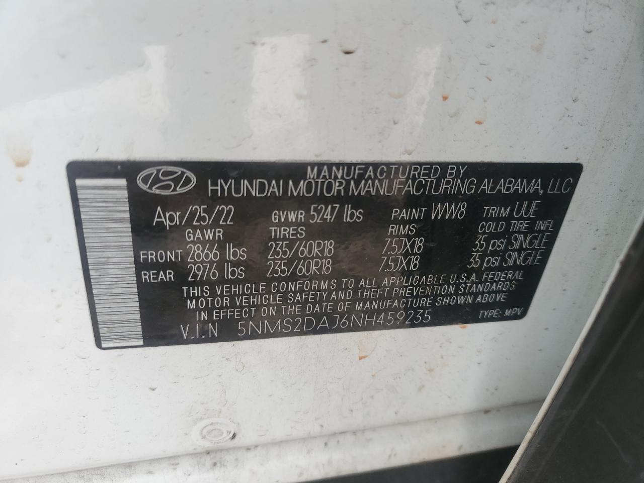 HYUNDAI SANTA FE SEL