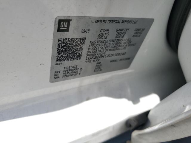 2018 GMC YUKON SLT 1GKS2BKC8JR309240