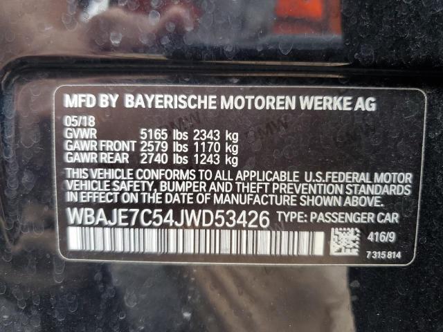 2018 BMW 540 XI WBAJE7C54JWD53426