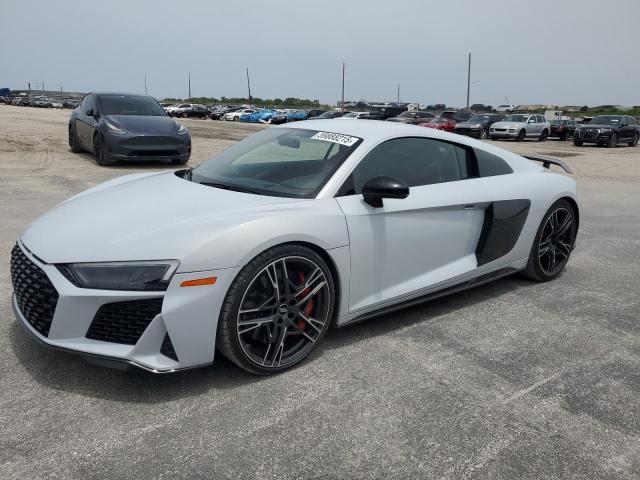 AUDI R8 2020 white  gas WUAKBAFX9L7900195 photo #1