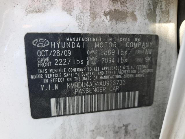 2010 HYUNDAI ELANTRA #3266296992