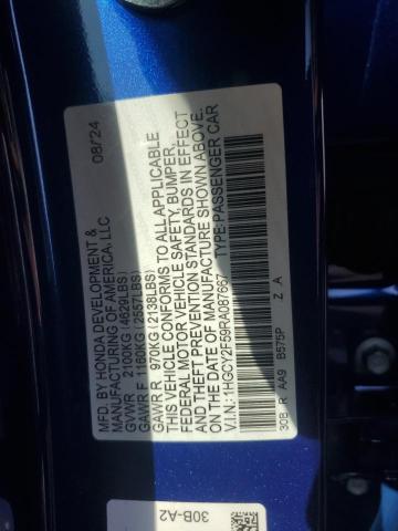 2024 HONDA ACCORD HYB - 1HGCY2F59RA087667