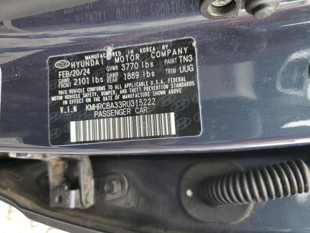 2024 HYUNDAI VENUE SEL KMHRC8A33RU315222